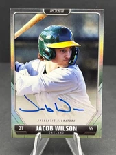 JACOB WILSON  Auto - 2024 Pulse Baseball Silver Foil On Card! A’s