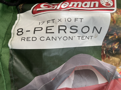 #ad #ad Coleman Red Canyon Cabin Tent 8 Person Spacious Interior 17x10 ft $99.00