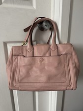 Coach Leather Satchel Bag Dusty Pink