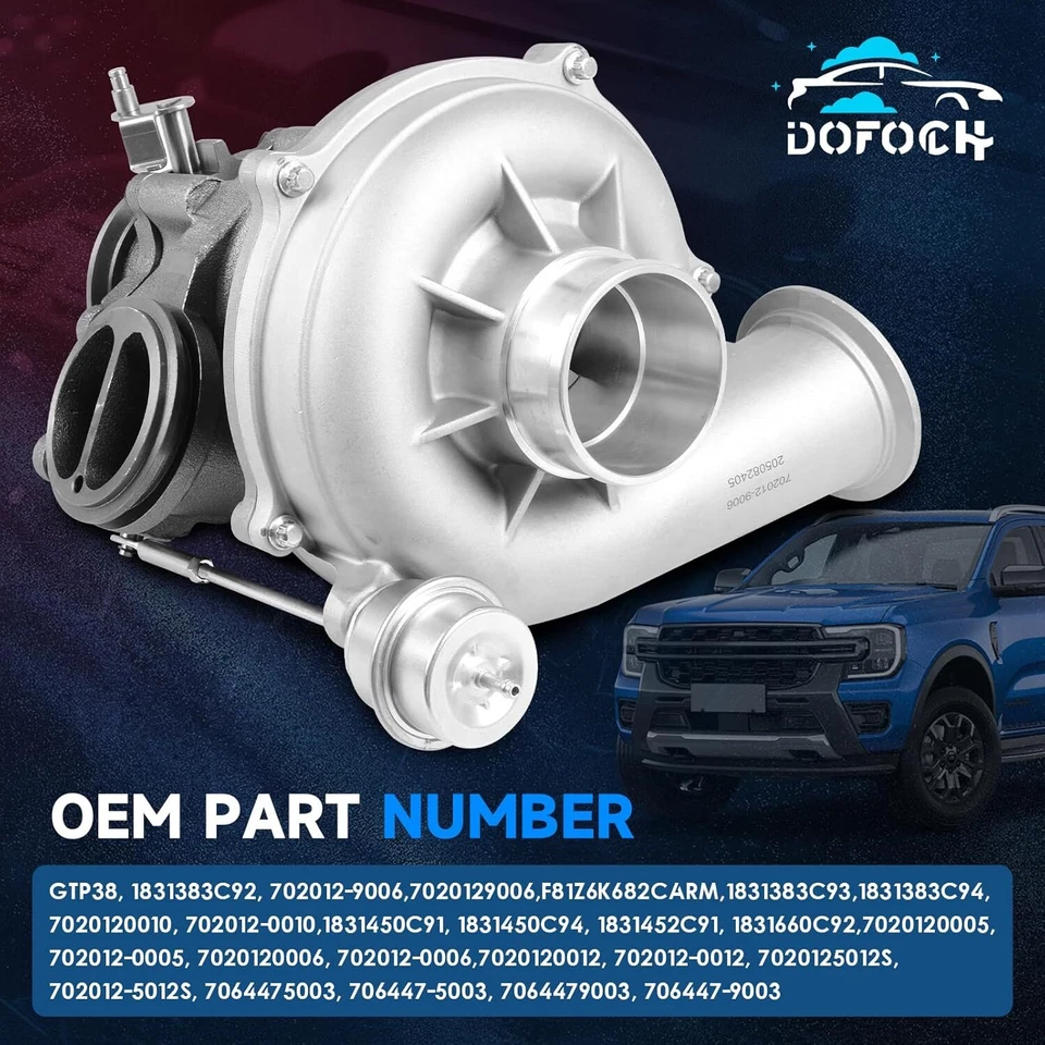 Turbo Turbocharger GTP38 For Ford F-250 F-350 F-450 F-550 Super Duty 7.3L Diesel - Изображение 2 из 4