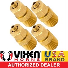 ¼"NPT MALE COMPRESSION FITTING FOR 3/8"OD HOSE TRAIN/AIR HORN 4-PACK VXA7714-4