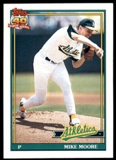 1991 Topps Baseball #294 Mike Moore
