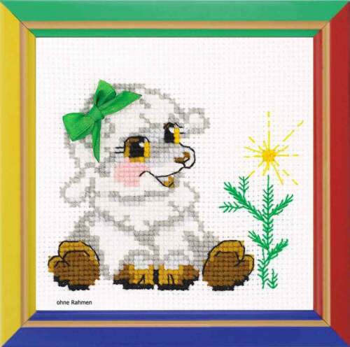 Riolis counted cross stitch Kit Little Lamb, DIY - Afbeelding 1 van 1