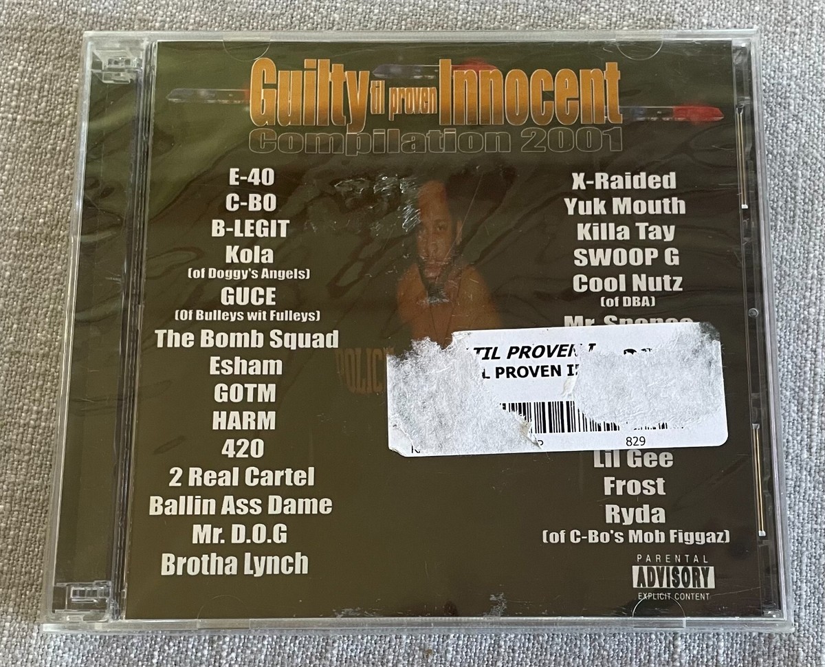 Guilty Til Proven Innocent Compilation 2001 CD NEW 2 Disc Hip-Hop