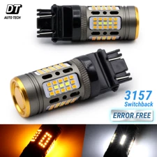 Syneticusa All-in-one CANBus 3157 LED Switchback Turn Signal Light Bulbs 