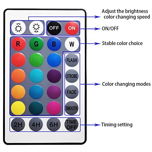 Colored Pond Lights with Timer RGB Fountain Lights Underwater Light ...