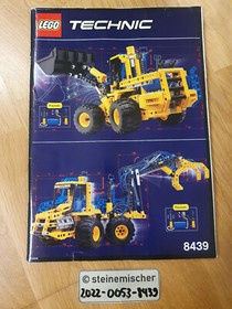 LEGO Technic 8439 - Front End Loader Wheel Loader Excavator - 100% complete with OBA TOP