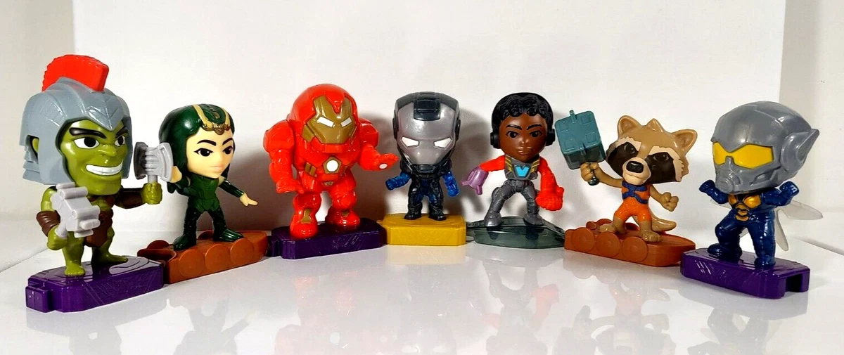 Marvel Studios McDonald s Heroes Avengers Endgame Happy Meal Toys Lote of 7