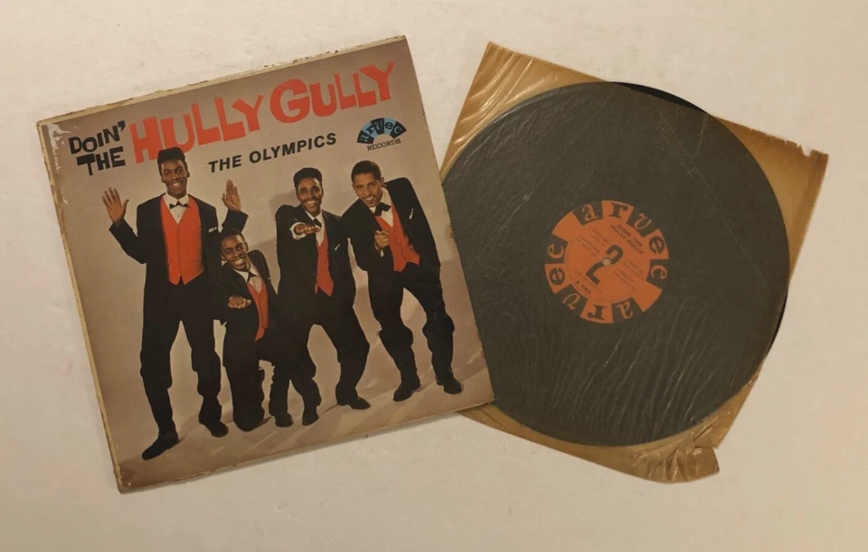 Олимпийские игры Hully Gully A423 моно Arvee записи Doo-Wop винтажный 1960 LP винил почти как новый - Изображение 3 из 4