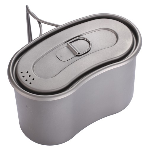 Outdoor camping flatware Military Titanium system Lunch Box 950ml Ultralight - Picture 3 of 8