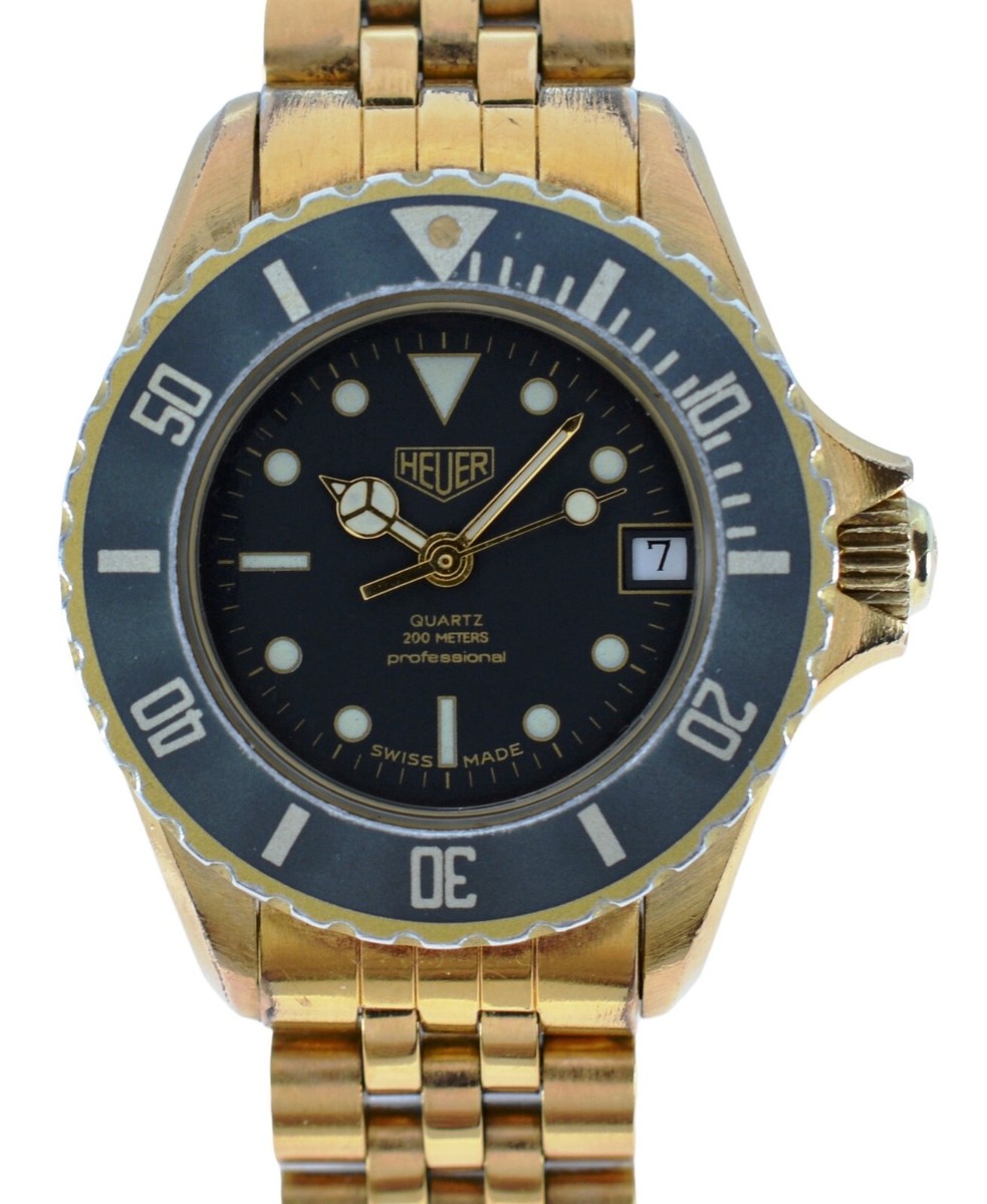 TAG HEUER professional Swiss made レディース Vintage (Pre-Tag) Heuer Ladies 28mm 1000 Series Gold Plated Watch