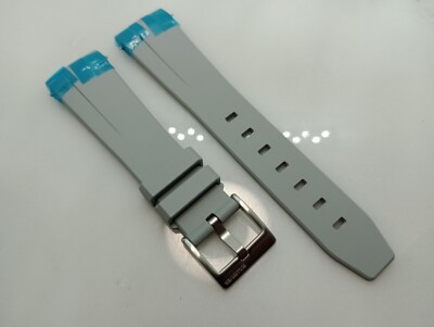 New 22mm Zuludiver Curved End Black Rubber Kingsand Divers Watch