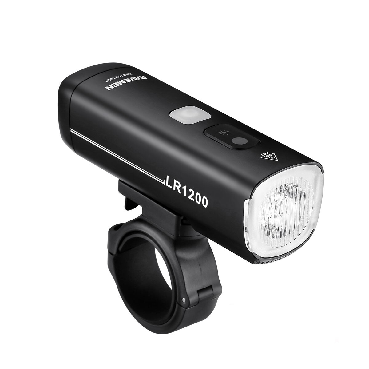 Ravemen LR1200 LED Front Bike Light USB Rechargeable - Black