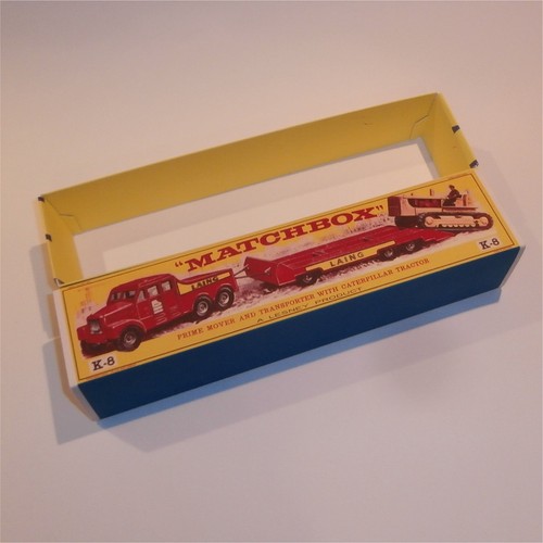 Matchbox Lesney King Size K 8 Prime Mover, Trailer, & Caterpillar Tractor Set - Picture 4 of 9