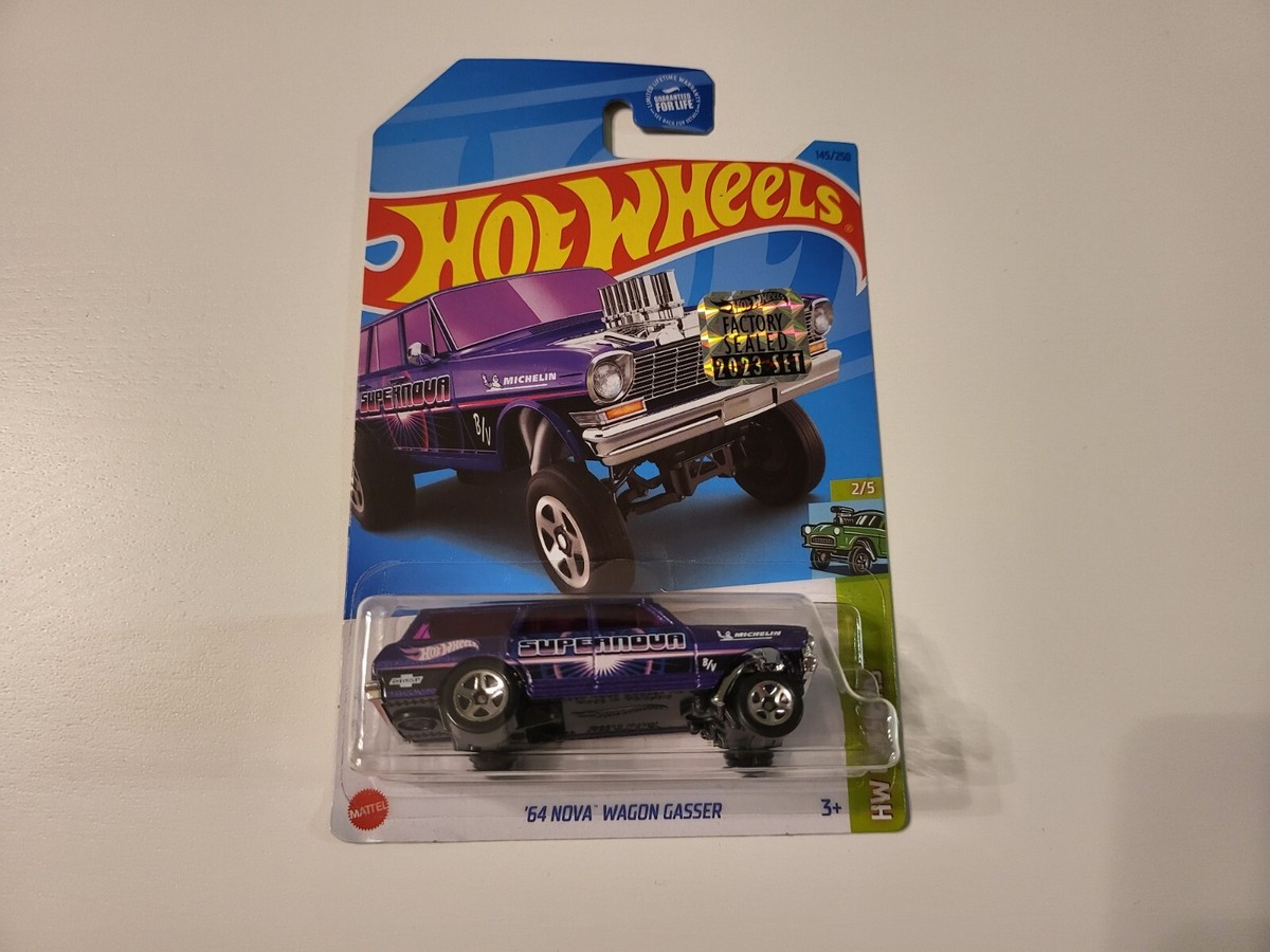 HOT WHEELS 64 Nova Wagon Gasser Purple SEALED 2023 2020
