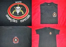 Original BOPE Tropa De Elite Brazil Special Forces Military Black T-shirt Tee