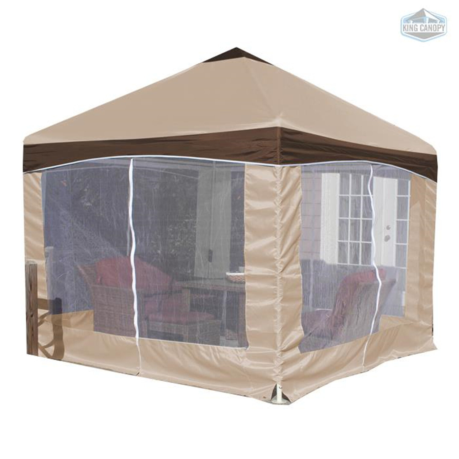 Garden Party Canopy With Cover Caramel Crme Cover 10' X10'