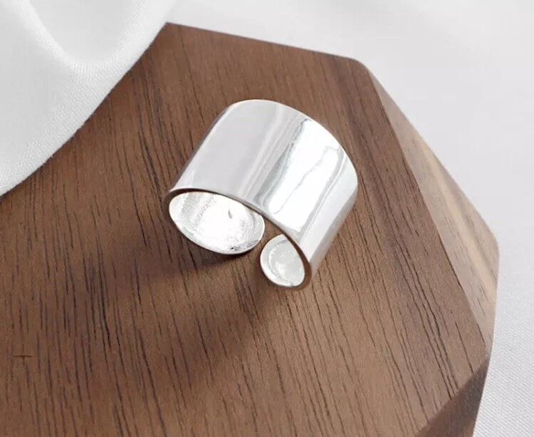 Chunky silver sale rings ebay