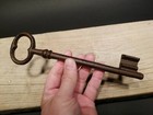 8 1/2" Antique Style Cast Iron Large Skeleton Church Key — photo 5