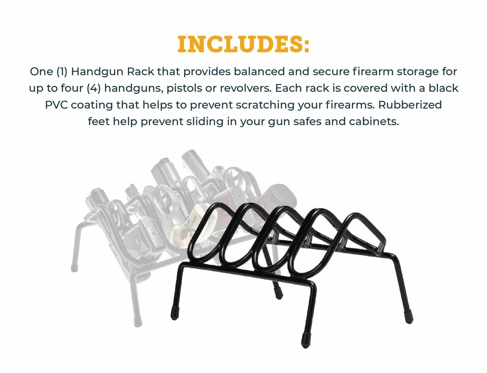 SnapSafe 4 Gun Pistol Rack eBay