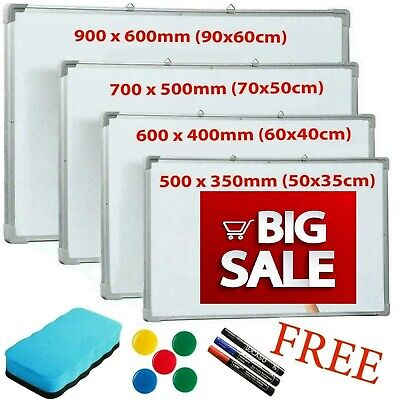 Large Small Dry Wipe Magnetic Whiteboard Office School Home Notice Drawing Board