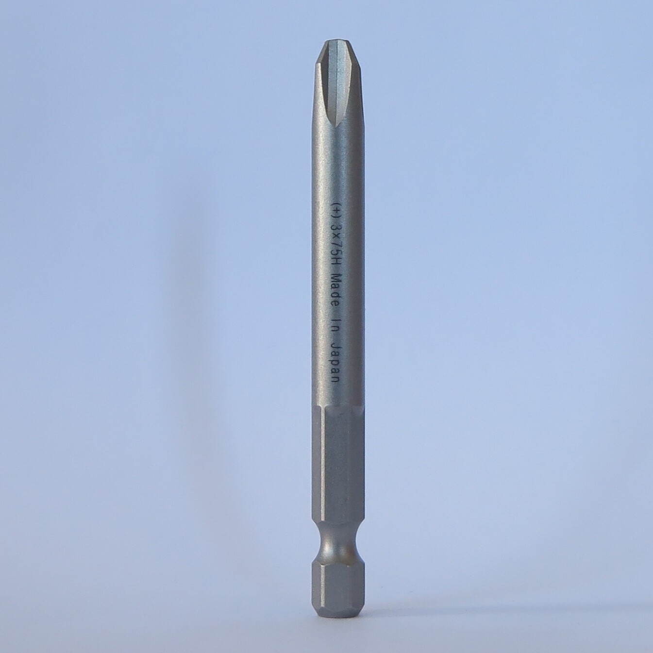 +1 +2 +3 X 75mm JIS Screwdriver Bits 1/4" Hex Screw Impact Driver Made