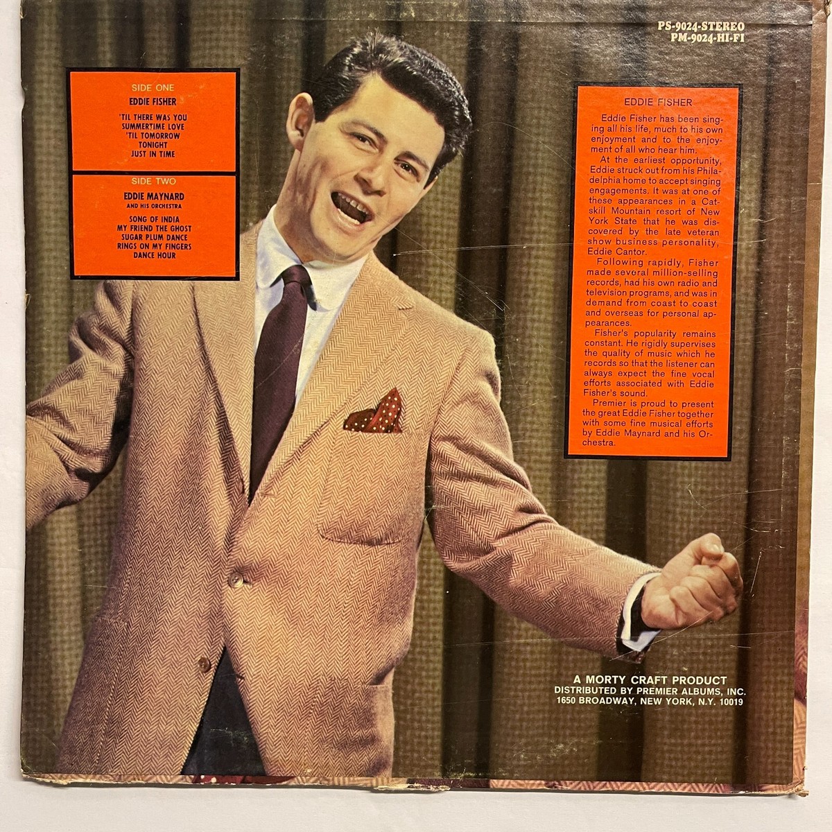 Eddie Fisher ‎– Starring Eddie Fisher Also Starring Eddie Maynard