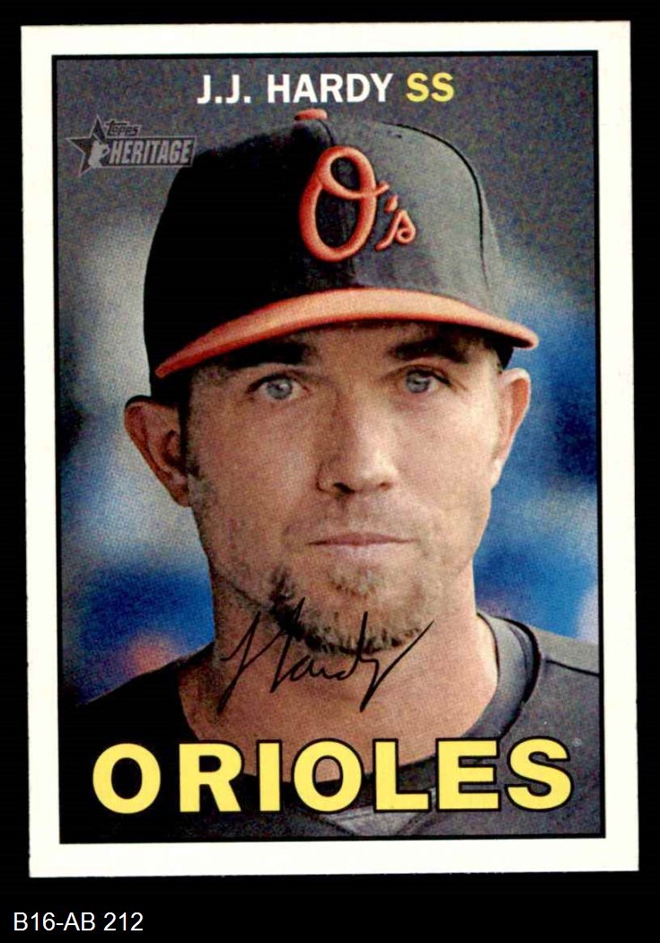 2016 Topps Heritage 212 J.J. Hardy Orioles 8 NM/MT eBay
