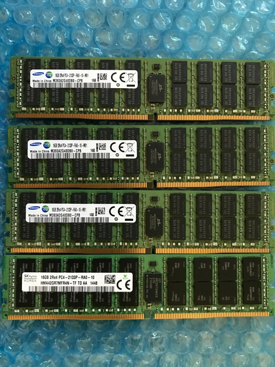 64GB (4x16GB) DDR4 2133P ECC RDIMM Memory for Dell PowerEdge R730