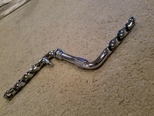 NEW CHROME TWISTED BICYCLE CRANK 5  1/2" BEACH CRUISER LOWRIDER BIKES 