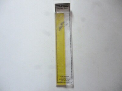 CM Designs Add-A-Quarter Plus 12'' Yellow Ruler Template Guide