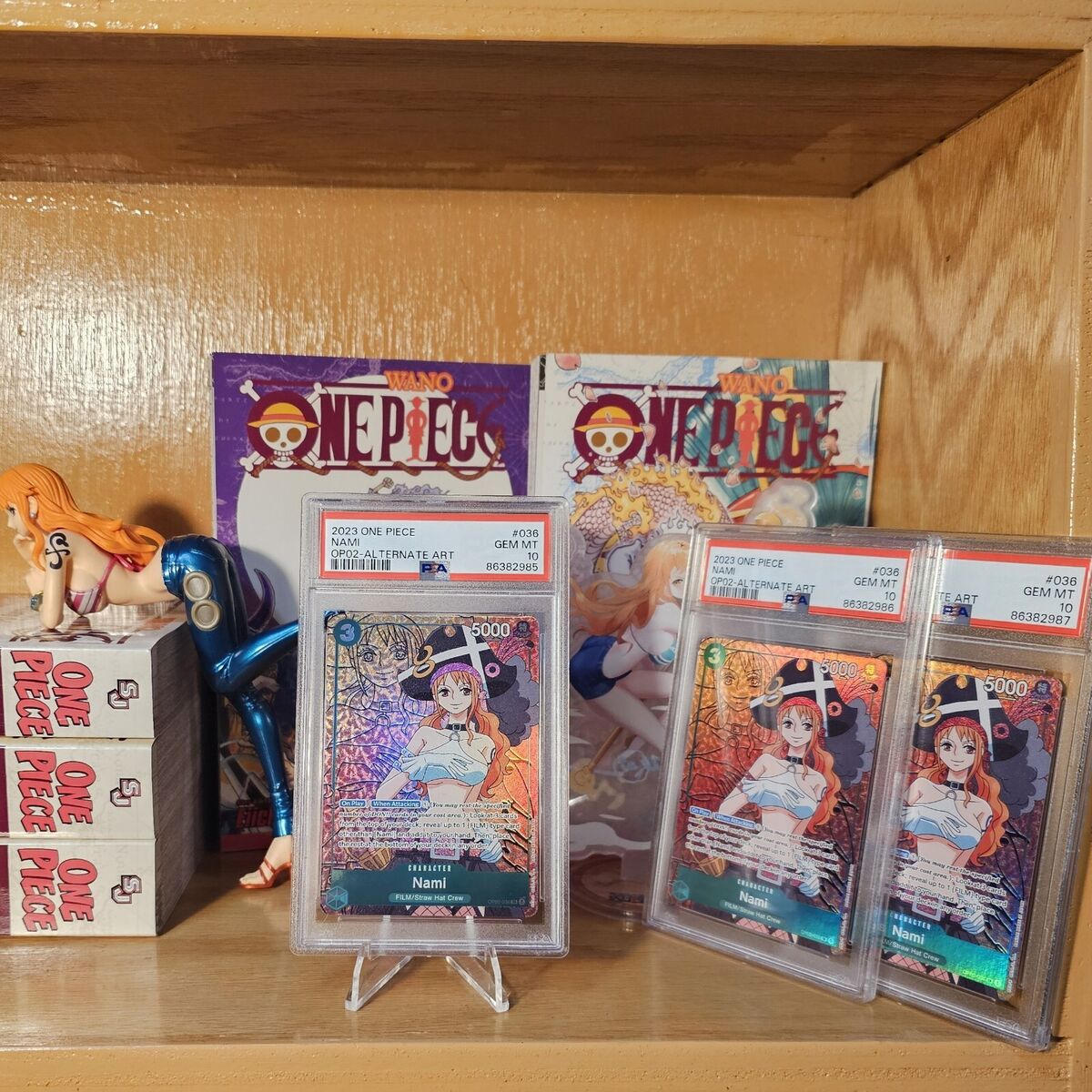 PSA 10 GEM MT Nami OP02 036 Alternate Art Paramount War One PSA 10 GEM MT Nami OP02 036 Alternate Art Paramount War One