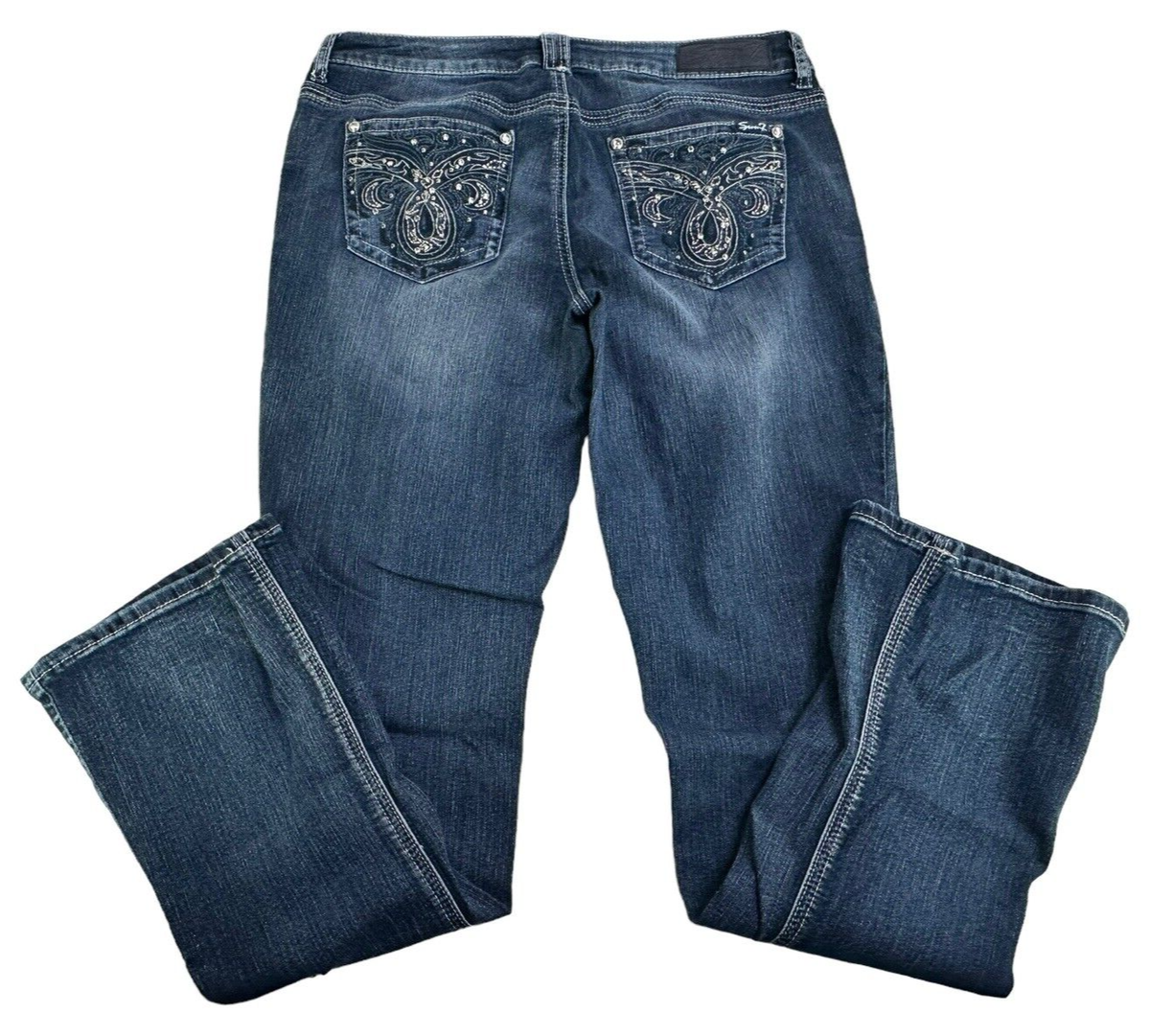 Seven7 Jeans Rocker Slim Women's Size 14 Embroidered Jeweled Back