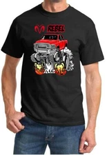 RAM Rebel Truck Rad Rides Cartoon Design Tshirt NEW