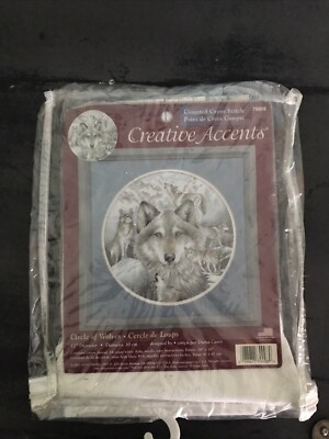 CREATIVE ACCENTS Counted Cross Stitch Kit #79008 Circle of Wolves