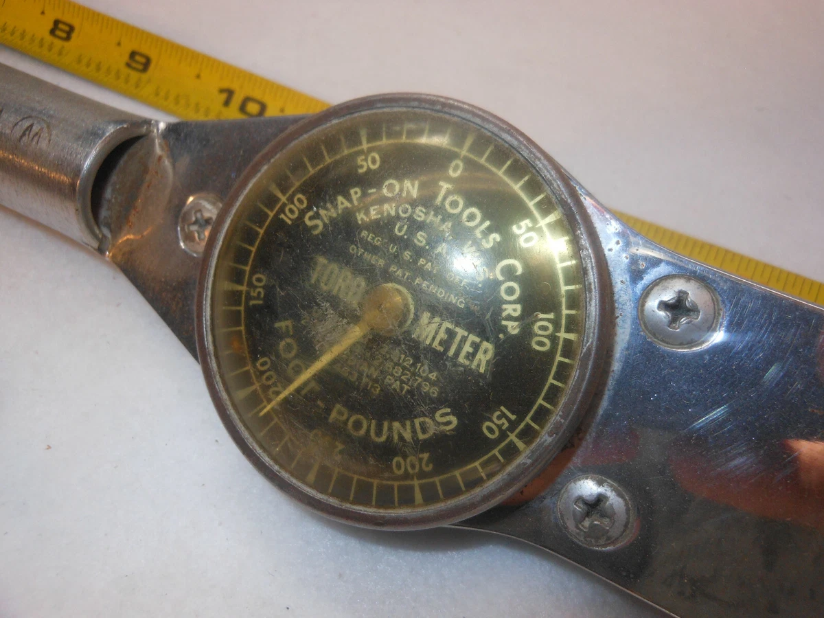 Vintage Snap on Torqometer Torque wrench 1 2