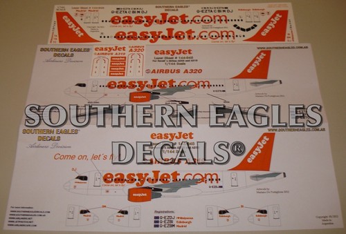 Airbus A320 & A319 - EASYJET - SED 1/144 Decals - 第 1/1 張圖片