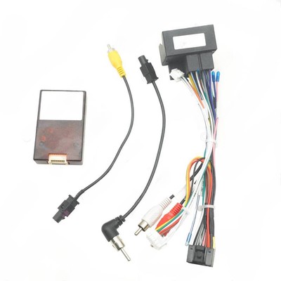 for VW Touareg Android navigation machine power cord 16P tail cable+protocol box