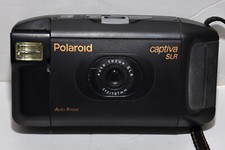 Vintage Polaroid Captiva SLR Auto Focus Instant Camera w/ Strap Tested Works