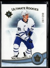 2022-23 Upper Deck Ultimate Collection #119 Mac Hollowell RC 207/299