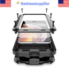 For iPhone 12 Pro Max Heavy Duty Case Waterproof Aluminum Metal Phone 360 Cover