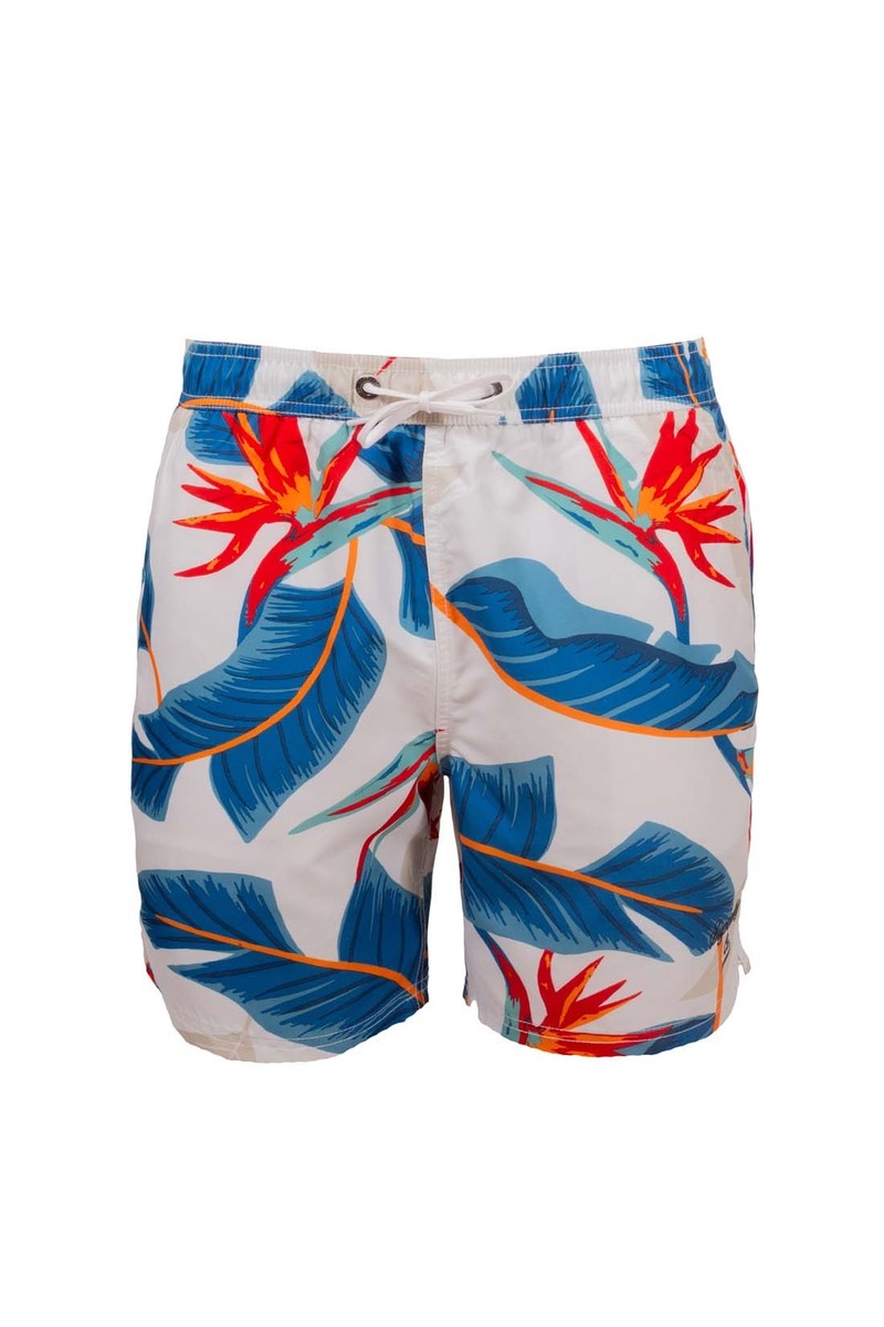 SUPERDRY Men's swim shorts with hawaiian print
