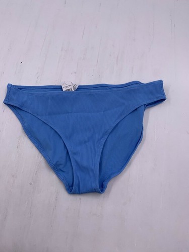 AERIE RIBBED BIKINI BOTTOM BLUE US 