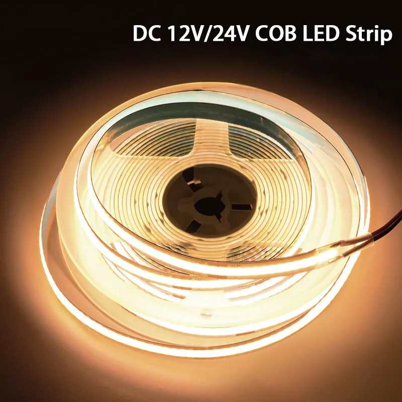 Tira led COB 24V 320 leds 12W 3000K IP20