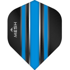 Mission Mesh Dart Flights - 100 Micron - UV Finish - No2 Standard - Aqua Blue