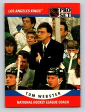 Tom Webster 1990-91 Pro Set #667 Los Angeles Kings