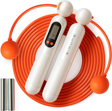 Removable Weighted Cordless Jump Rope with Counter Training Ropeless Skipping Ro