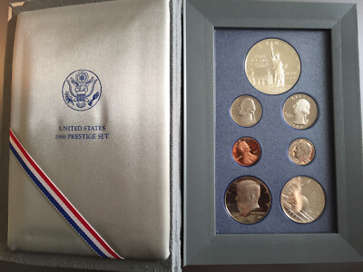 RobinsonsCoinTown 1986 S US Mint Prestige Proof Set OGP Box COA Silver Dollar