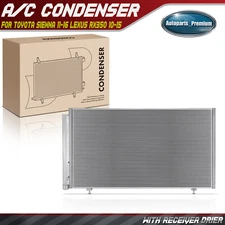AC Condenser A/C Air Conditioning w/ Bracket & Receiver Drier for Lexus Toyota