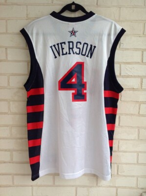 Maillot Basket Vintage USA Nike N°4 Iverson - Taille S